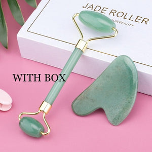 Face Massage Jade Roller Rose