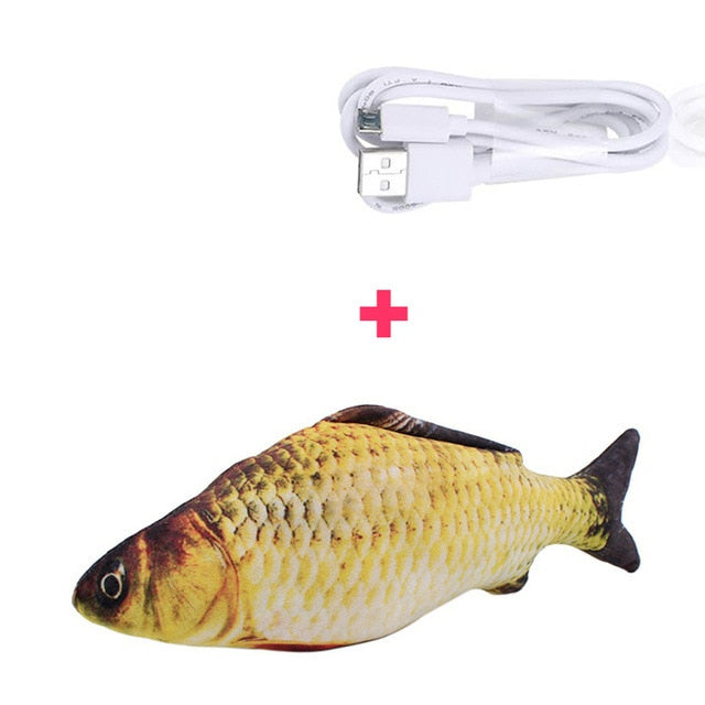 Moving Fish Electric Toy For Cat USB Toy