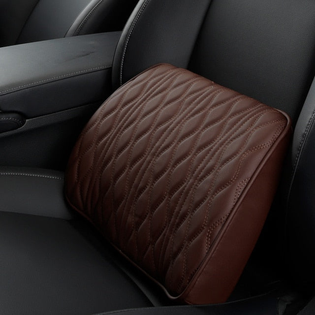 HOT Car Neck Pillow Leather Cushion