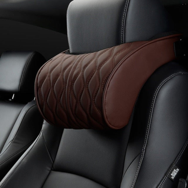 HOT Car Neck Pillow Leather Cushion