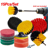 Electric Drill Brush Tub Shower Kitchen Auto Car Cleaning Tools