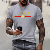 Men's 2021 3D GU pure color Printed T-shirt Breathable Streetwear Stitching Size XXS-6XL Summer Fashion