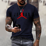 Summer New 3d Printing Men's Fashion Round Neck T-shirt Street Hip-hop Basketball Casual Breathable Sports Plus Size Shirt