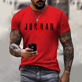 Summer New 3d Printing Men's Fashion Round Neck T-shirt Street Hip-hop Basketball Casual Breathable Sports Plus Size Shirt